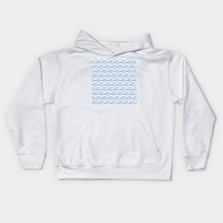 Geodesic Sphere, Blue Grey Kids Hoodie